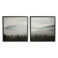 thumbnail image 1 of Stupell Industries Quiet Foggy Mountain Forest Nature Landscape Photography Photograph Black Framed Art Print Wall Art, Set of 2, Design by Carol Robinson, 1 of 8