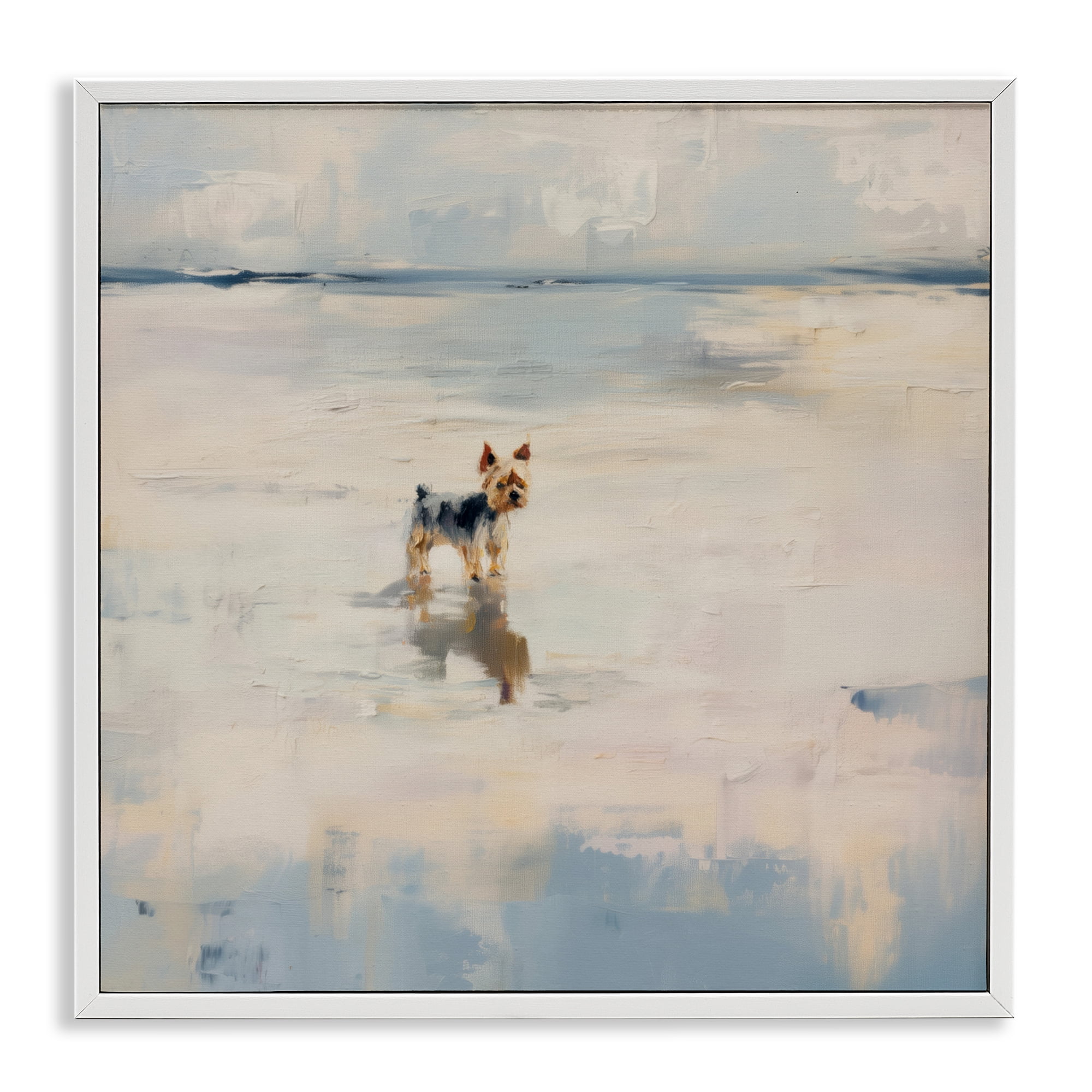 Stupell Industries Quiet Moment By The Sea White Framed Giclee Art, design by Svetlana Aleynikova