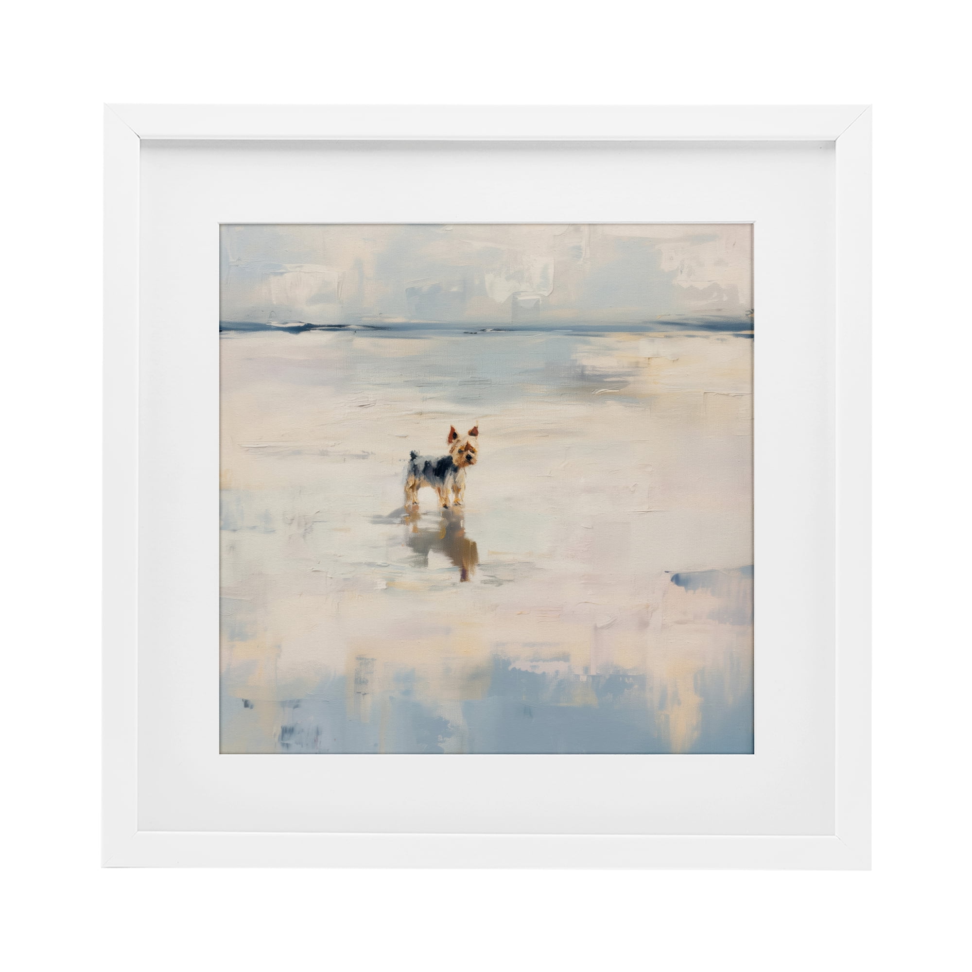 Stupell Industries Quiet Moment By The Sea White Framed Print Under Glass, design by Svetlana Aleynikova