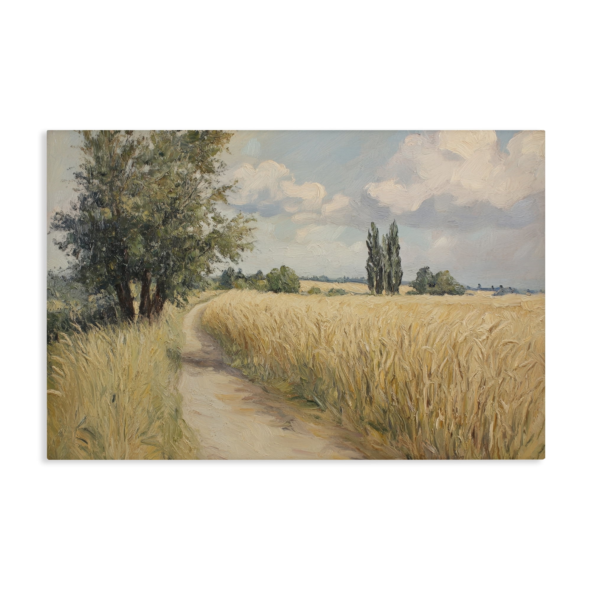 Stupell Industries Quiet Path Through Wheat Canvas Wall Art, design by Petal Prints Design