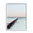 thumbnail image 1 of Stupell Industries Quiet Sunrise Sunset Dock Pier Soothing Ocean Scene, 24 x 30, Design by Natalie Carpentieri, 1 of 5