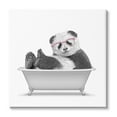 thumbnail image 1 of Stupell Industries Quirky Panda Bathtub Pink Glasses Minimal Design Graphic Art Gallery-Wrapped Canvas Print Wall Art, 24x24, by Annalisa Latella, 1 of 5