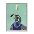 thumbnail image 1 of Stupell Industries Quirky Quail Bird Wearing Necklace Champagne Glass , 24 x 30, Design by Coco de Paris, 1 of 5