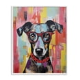 thumbnail image 1 of Stupell Industries Quirky Spectacle Dog Animals Painting White Framed Art Print Wall Art, 16 x 20, 1 of 2