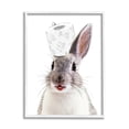 thumbnail image 1 of Stupell Industries Rabbit Balancing Toilet Paper Animals & Insects Painting White Framed Art Print Wall Art, 1 of 5
