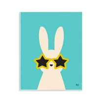 Stupell Industries Rabbit & Star Sunglasses Animals Painting Unframed Art Print Wall Art, 11 x 14