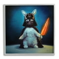 thumbnail image 1 of Stupell Industries Rabbit Star Wars Neon Carrot Cartoon Pet Portrait,17 x 17, Design by Lucia Heffernan, 1 of 5