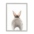 thumbnail image 1 of Stupell Industries Rabbit Tail on White Animals & Insects Painting Gray Framed Art Print Wall Art, 24 x 30, 1 of 8