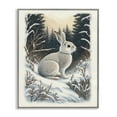 thumbnail image 1 of Stupell Industries Rabbit in Winter Forest Animals & Insects Painting Gray Framed Art Print Wall Art, 11 x 14, 1 of 10