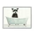thumbnail image 1 of Stupell Industries Raccoon In A Tub Funny Animal Bathroom Drawing Graphic Art Framed Art Print Wall Art, 30x24, By Stellar Design Studio, 1 of 8