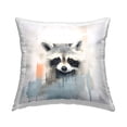 thumbnail image 1 of Stupell Industries Raccoon Modern Drip Decorative Printed Throw Pillow, 18 x 18, 1 of 5