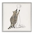 thumbnail image 1 of Stupell Industries Raccoon Toilet Paper Hoarder Animals & Insects Painting Gray Framed Art Print Wall Art, 12 x 12, 1 of 9