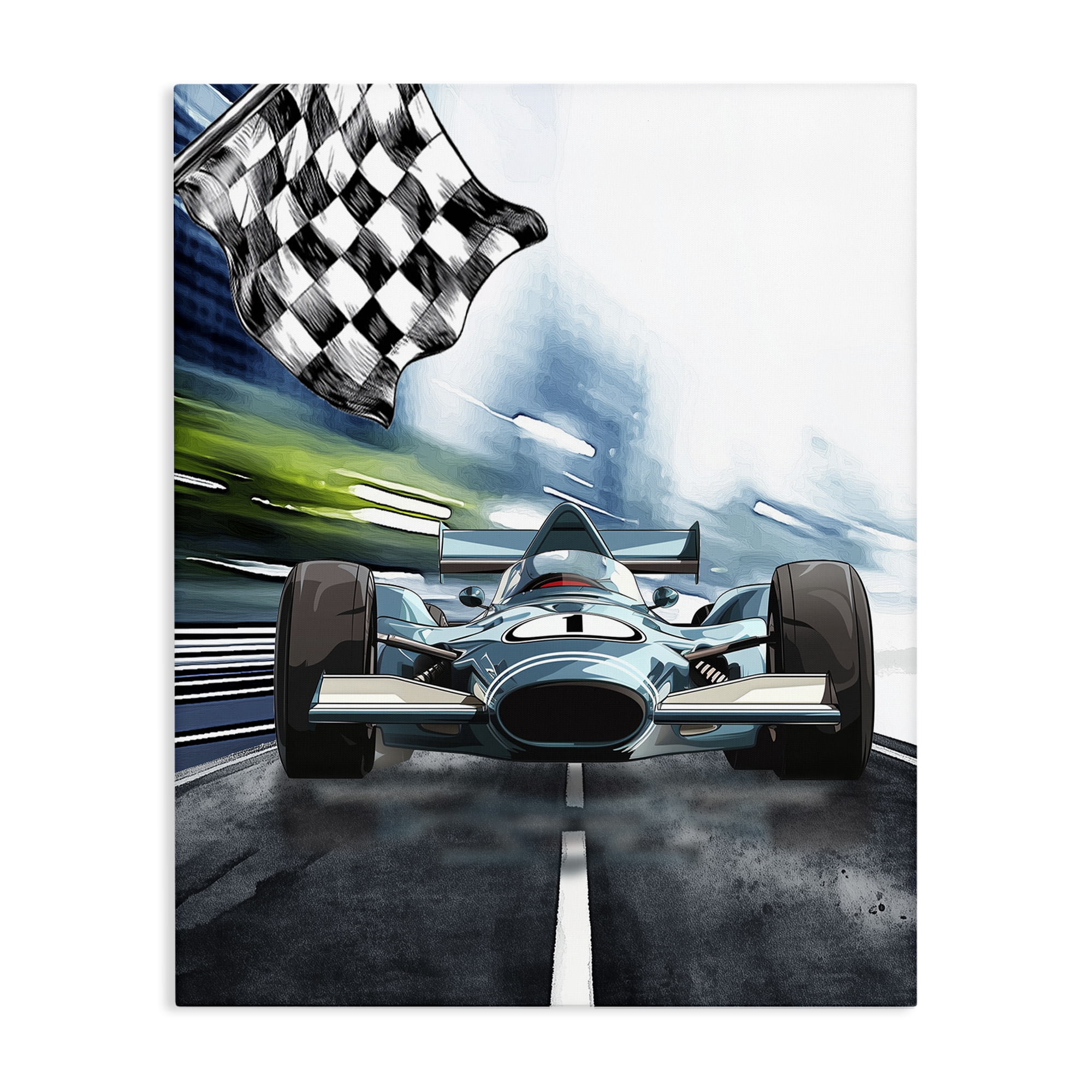 Stupell Industries Racecar Set Go Canvas Wall Art, design by Christine Simpson Art