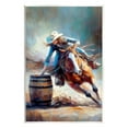 thumbnail image 1 of Stupell Industries Racing Rodeo Cowgirl Animals & Insects Painting Unframed Art Print Wall Art, 10 x 15, 1 of 7