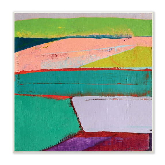 Stupell Industries Radiant Abstract Colors Layered Geometric Shapes, 12 x 12, Designed by Cathe Hendrick