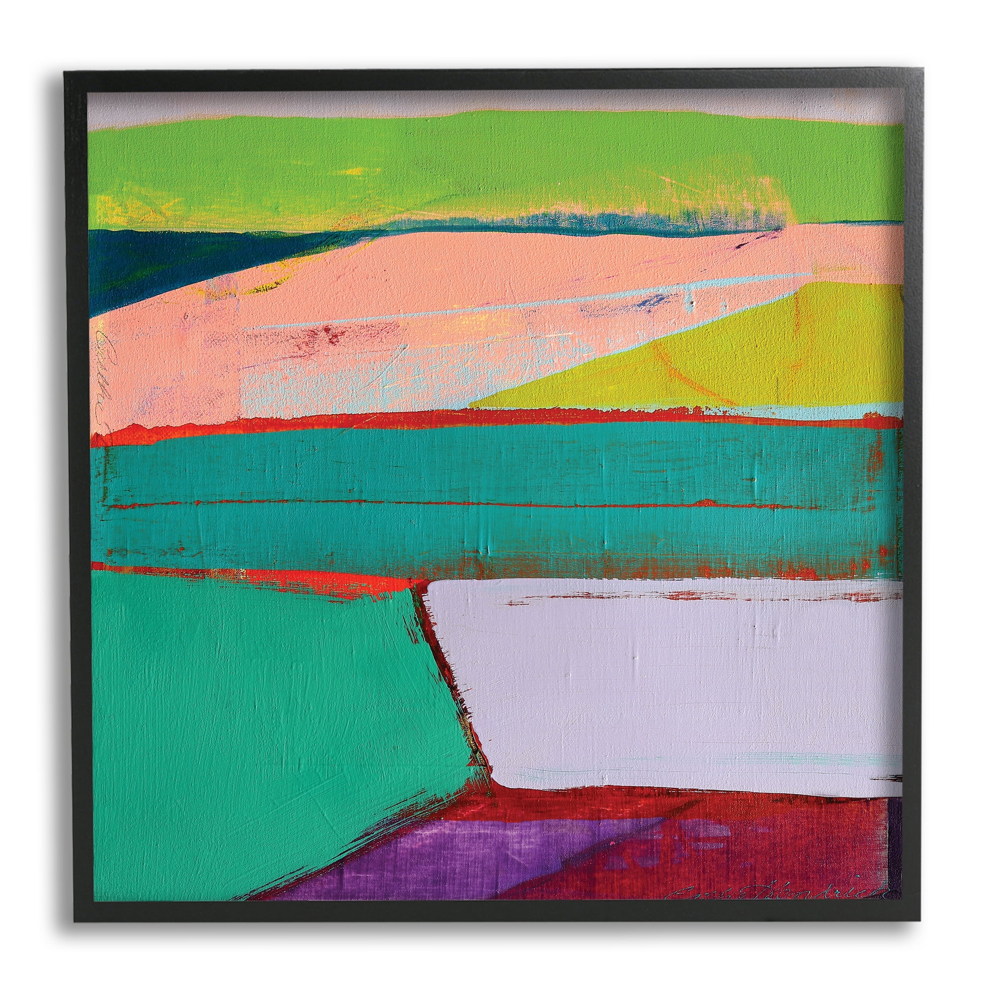 Stupell Industries Radiant Abstract Colors Layered Geometric Shapes, 12 x 12, Designed by Cathe Hendrick