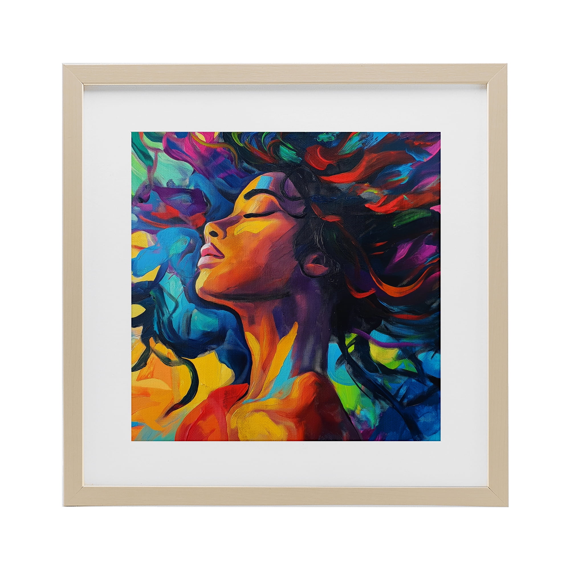 Stupell Industries Radiant Flow Woman Birch Framed Print Under Glass, design by Svetlana Aleynikova