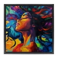 thumbnail image 1 of Stupell Industries Modern Radiant Flow Woman Black Floating Frame Canvas Art, 18 x 18, by Svetlana Aleynikova, 1 of 8