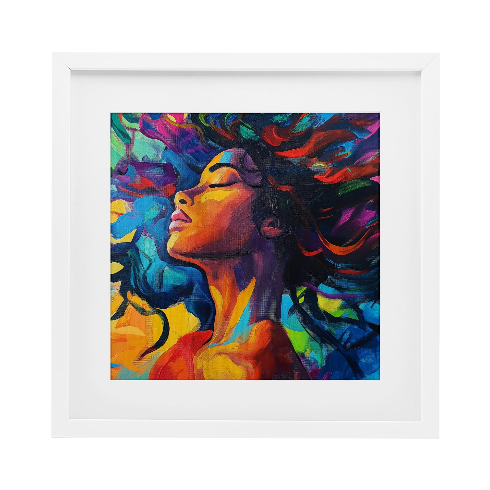 Stupell Industries Radiant Flow Woman White Framed Print Under Glass, design by Svetlana Aleynikova
