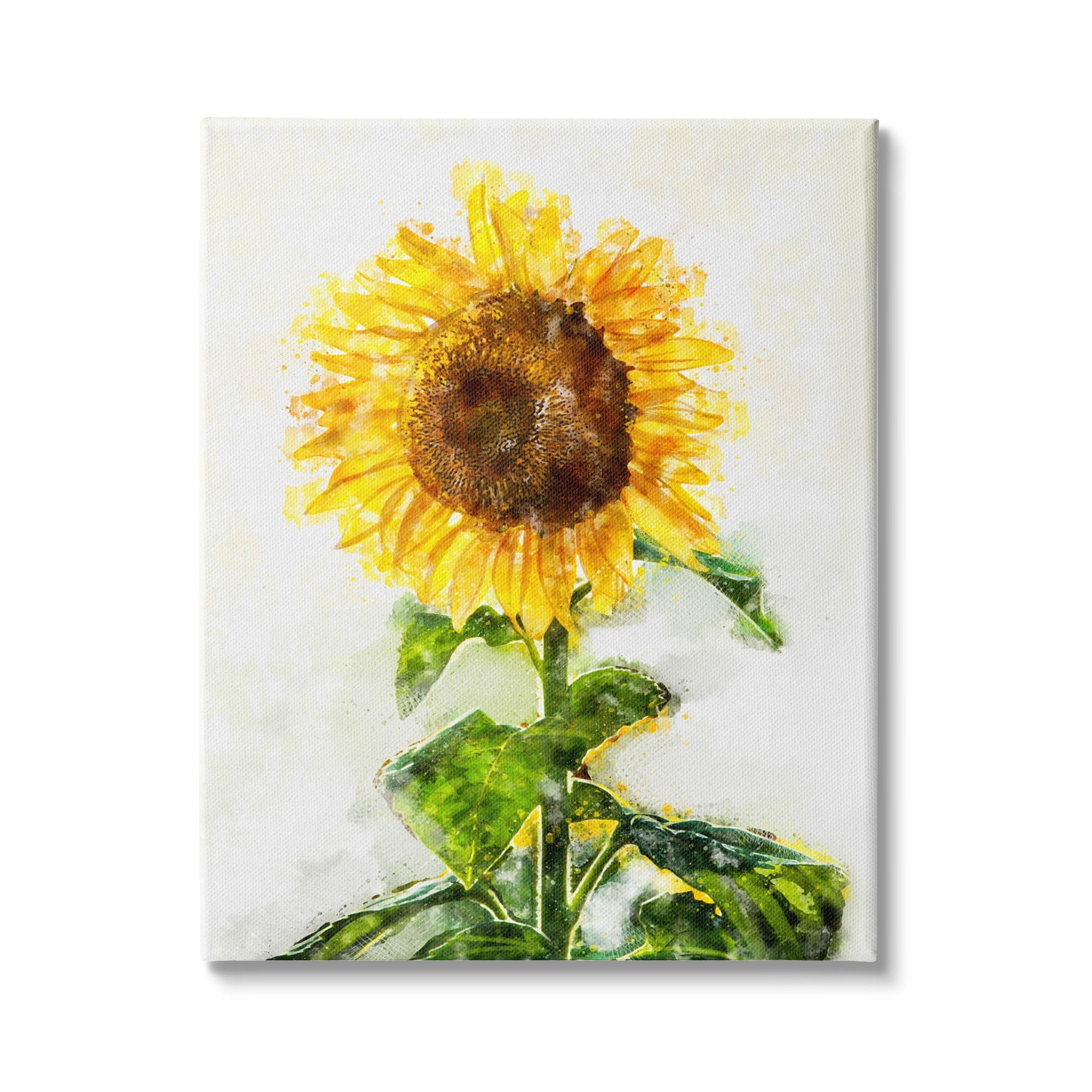 Stupell Industries Radiant Sunflower Blossom Summer Flower Green Leaves, 30 x 40, Design by Ziwei Li