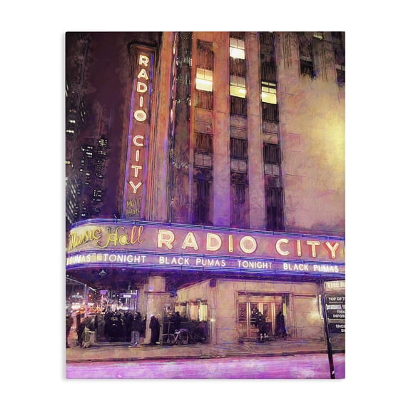 Stupell Industries Radio City Music Hall Canvas Wall Art, design by Grotto Studios