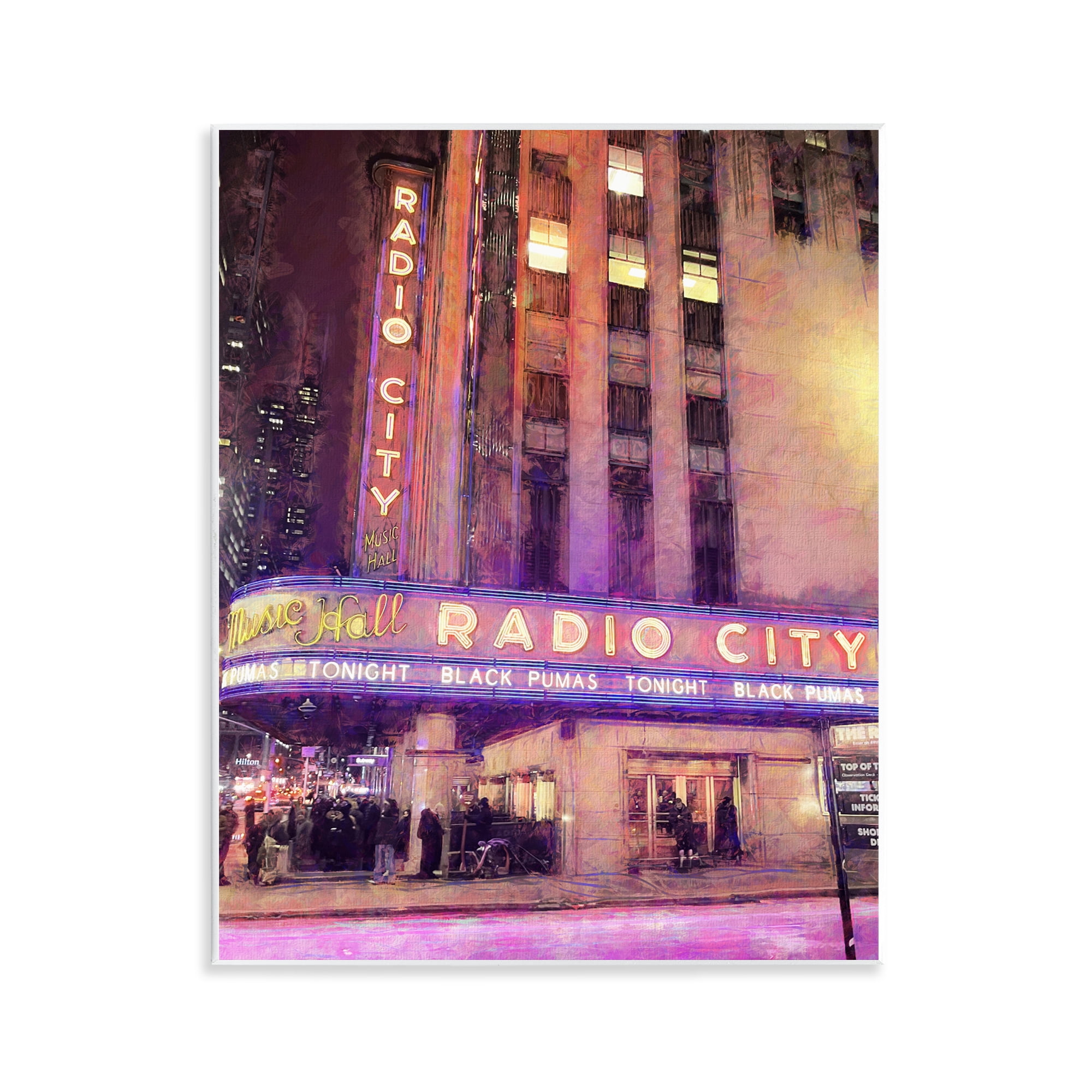 Stupell Industries Radio City Music Hall Wall Plaque Art, design by Grotto Studios
