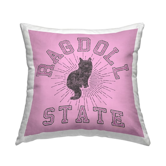 Stupell Industries Ragdoll Cat State Decorative Printed Throw Pillow Design by Spirit Animals/Life Is High.