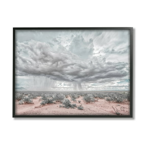 Stupell Industries Rain Cloud Desert Landscape Outdoor Brush Storm Weather, 14 x 11, Design by Nathan Larson