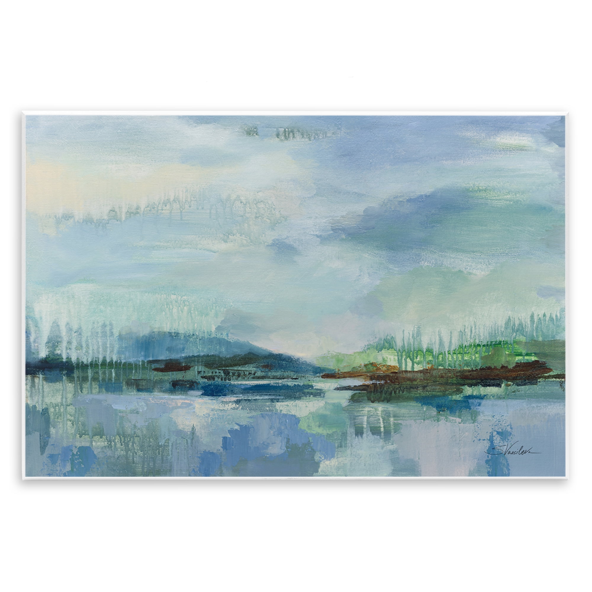 Stupell Industries Rain Over The Lagoon Wall Plaque Art, design by Silvia Vassileva
