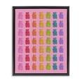 thumbnail image 1 of Stupell Industries Contemporary Rainbow Bears in Stripes Black Floating Frame Canvas Art, 17 x 21, by LISH Creative, 1 of 8
