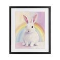 thumbnail image 1 of Stupell Industries Cottage Rainbow Bunny in Pastel Hues Black Framed Print Under Glass, 13 x 16, by The Prints Vibe, 1 of 8