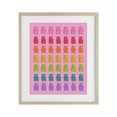 thumbnail image 1 of Stupell Industries Contemporary Rainbow Candy Bears on Pink Birch Framed Print Under Glass, 13 x 16, by LISH Creative, 1 of 8