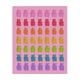 thumbnail image 1 of Stupell Industries Contemporary Rainbow Candy Bears on Pink Canvas Art, 16 x 20, by LISH Creative, 1 of 8