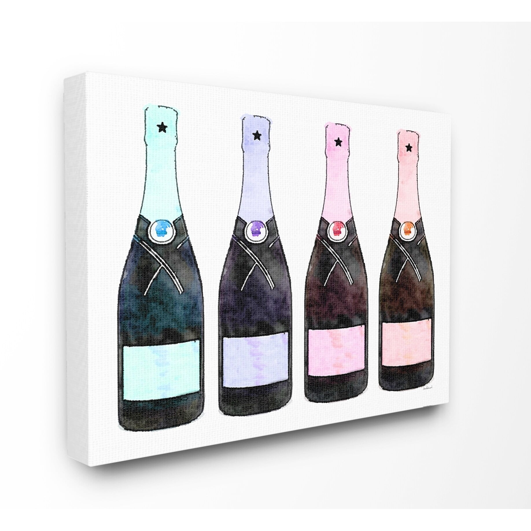 Stupell Industries Rainbow Champagne Canvas Wall Art by Amanda Greenwood