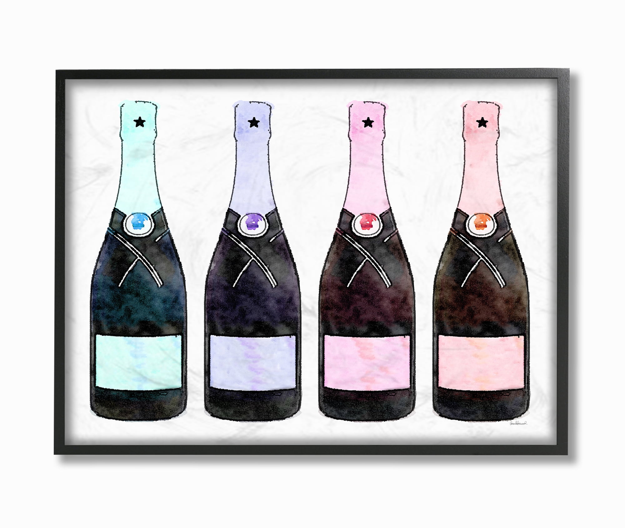 Stupell Industries Rainbow Champagne Framed Wall Art by Amanda Greenwood