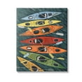 thumbnail image 1 of Stupell Industries Rainbow Hue Kayaks Transportation Painting Gallery Wrapped Canvas Art Print Wall Art, 24 x 30, 1 of 8