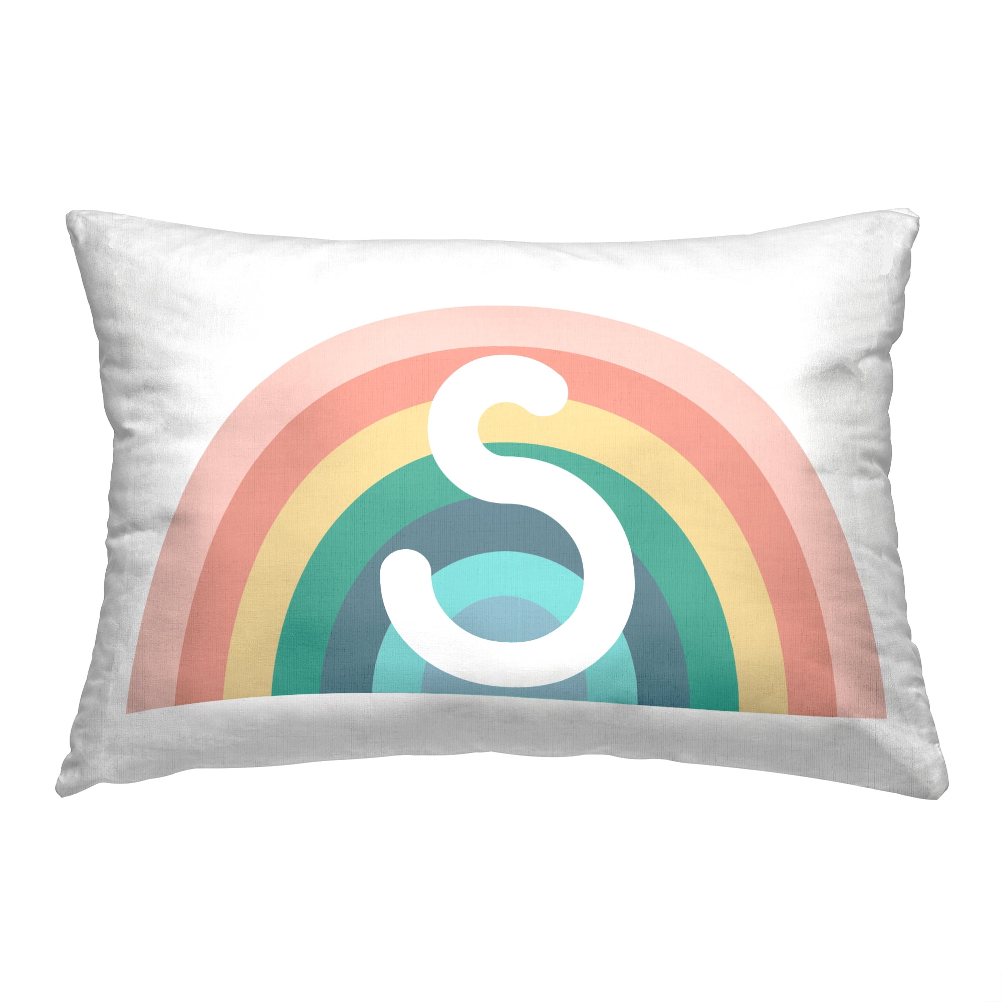 Stupell Industries Rainbow Initial C Decorative Printed Throw