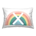 thumbnail image 1 of Stupell Industries Rainbow Initial X Decorative Printed Throw Pillow, 14 x 20, 1 of 5