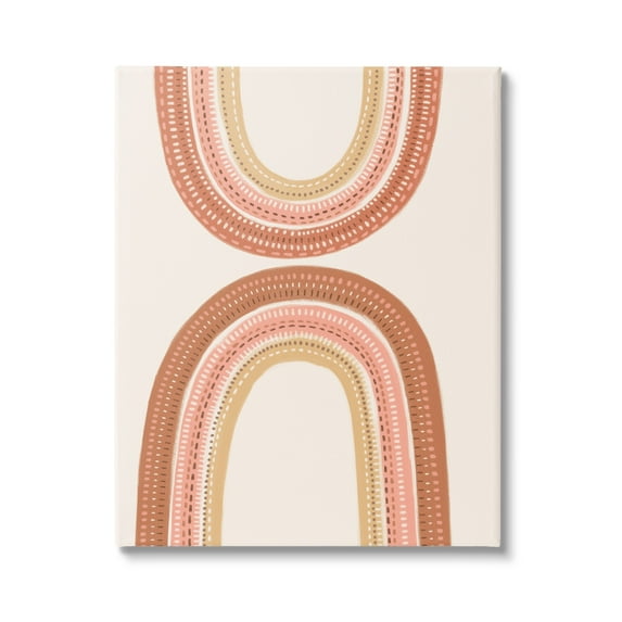 Stupell Industries Rainbow Reflection Earth Color Palette Crochet Inspired Pattern,30 x 40, Design by Nancy McKenzie