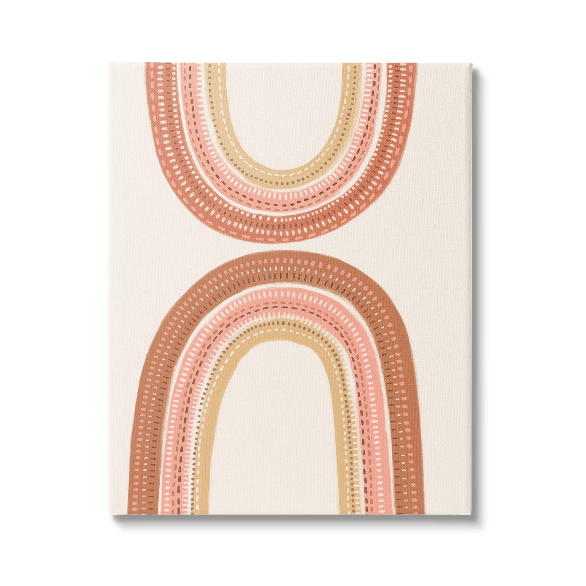 Stupell Industries Rainbow Reflection Earth Color Palette Crochet Inspired Pattern,36 x 48, Design by Nancy McKenzie
