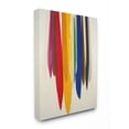 thumbnail image 1 of Stupell Industries Rainbow Ribbons Abstract Shape Design Canvas Wall Art by Third and Wall, 16" x 20", 1 of 5