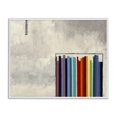 thumbnail image 1 of Stupell Industries Rainbow Shapes over Grey Abstract Painting White Framed Art Print Wall Art, 30 x 24, 1 of 10