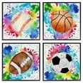thumbnail image 1 of Stupell Industries Rainbow Splatter Baseball Sports & Sports Teams Painting Black Framed Art Print Wall Art, 17 x 17, Set of 4, 1 of 8