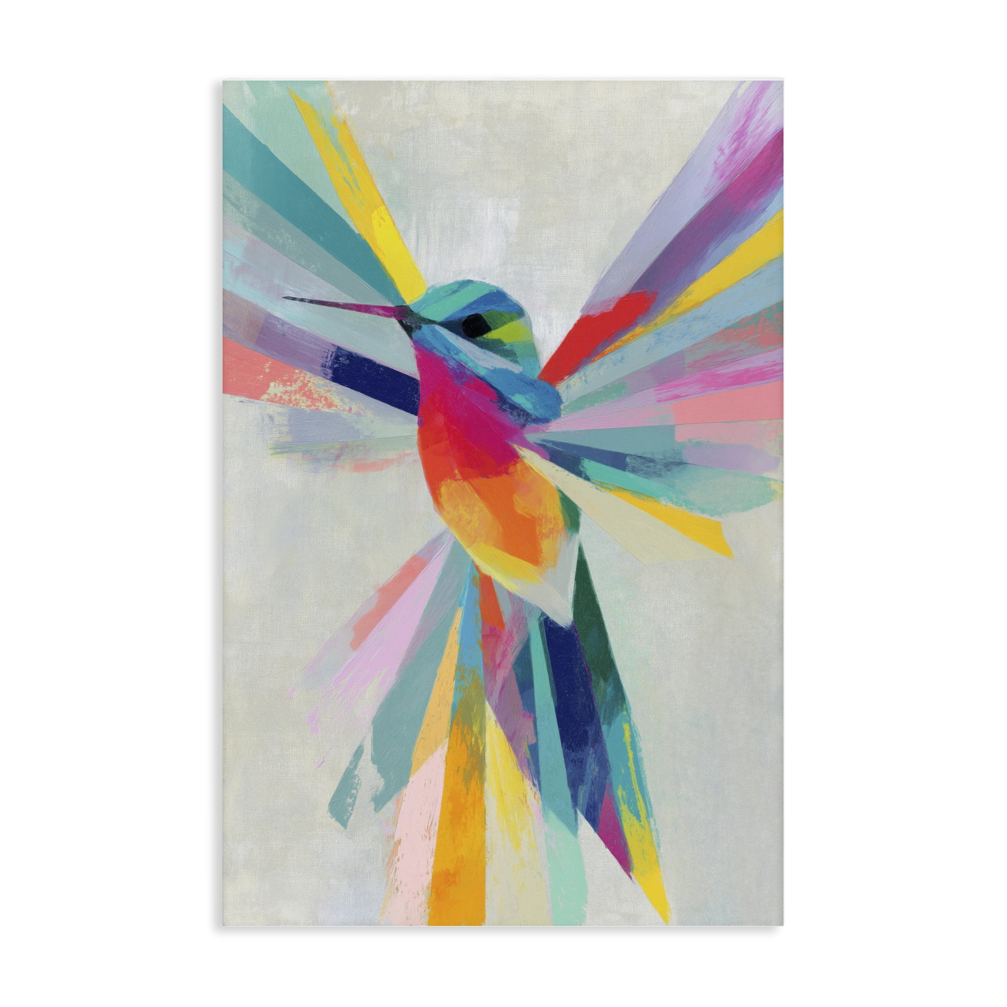 Stupell Industries Rainbow Winged Hummingbird Canvas Wall Art, design by Chromatic Storm Studio