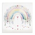 thumbnail image 1 of Stupell Industries Contemporary Rainbow with Hanging Hearts Canvas Art, 30 x 30, by Creative Studio, 1 of 8