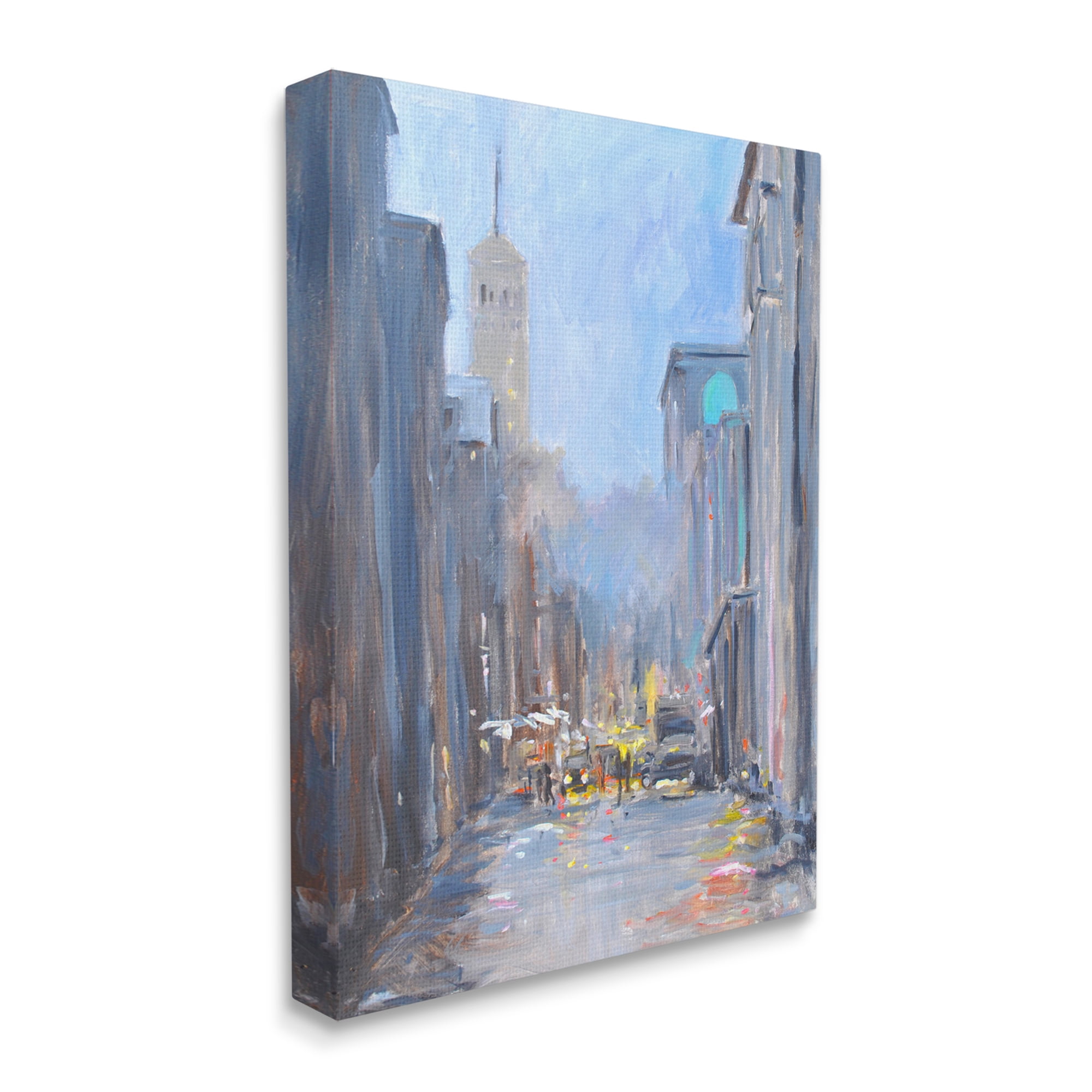 Stupell Industries Rainy City Streets at Dusk Contemporary Urban Architecture, 16 x 20, Design by Allayn Stevens