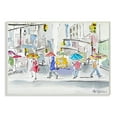 thumbnail image 1 of Stupell Industries Rainy Crosswalk Pedestrians Urban City People Wall Plaque by Mark Higden, 1 of 6