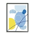 thumbnail image 1 of Stupell Industries Rainy Day Modern Shape Abstraction Blue Yellow Curves, 16 x 20, Design by Urban Epiphany, 1 of 5