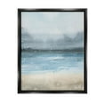 thumbnail image 1 of Stupell Industries Rainy Nautical Shore Landscape Graphic Art Jet Black Floating Framed Canvas Print Wall Art, Design by Grace Popp, 1 of 8