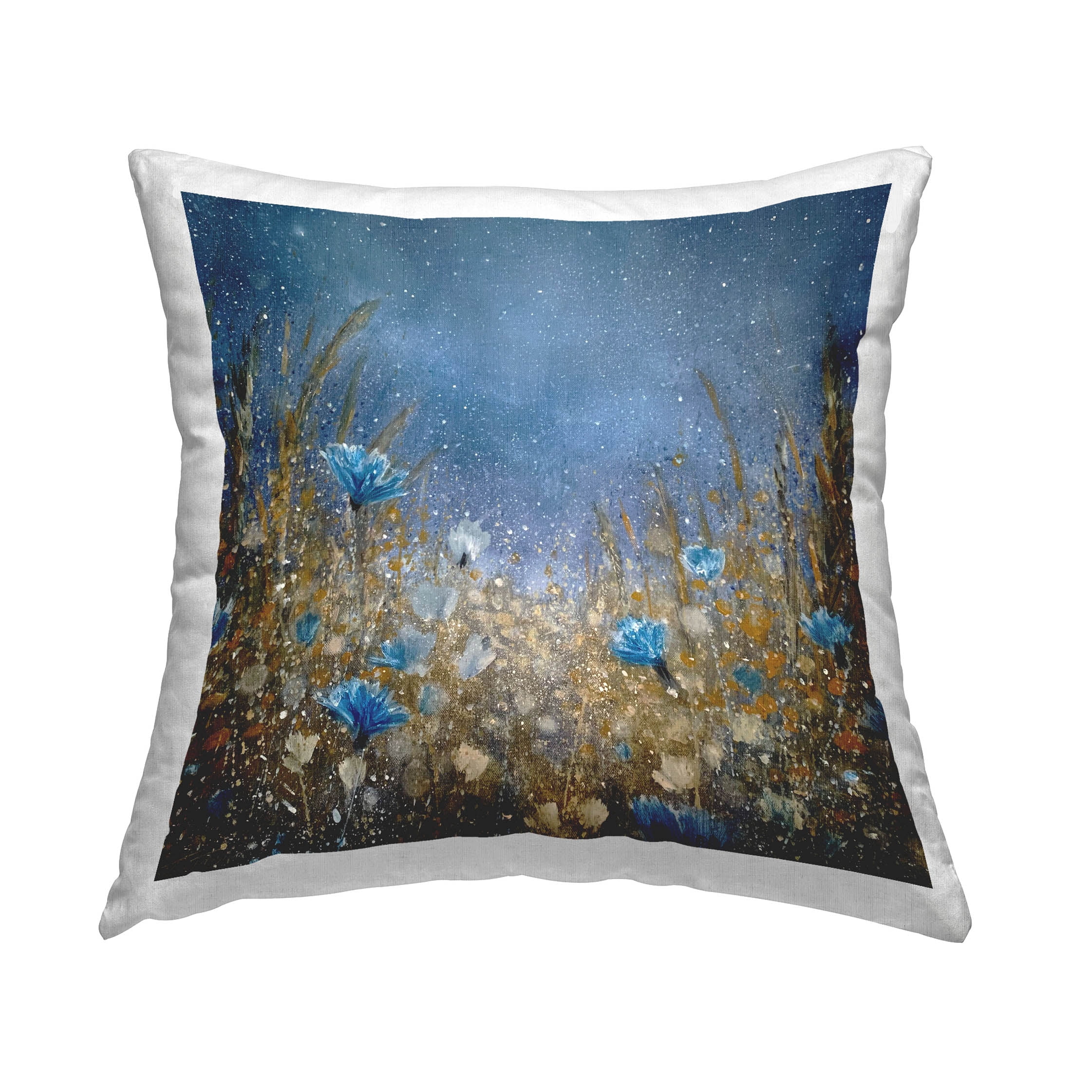 Stupell Industries Rainy Night Flower Meadow Printed Throw Pillow Design by Jennifer Taylor Art